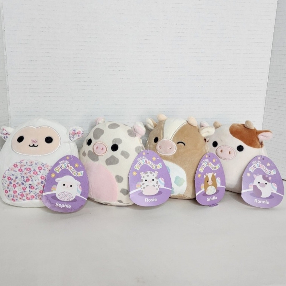 NWT Squishmallow 5" Easter Exclusive Set of 4 (read first!)